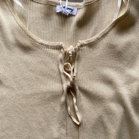 Verge Girl Open Front Tie Top - Picture 3 of 5